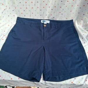 Old Navy Women's Dark Blue Everday 98% Cotton/2% Spandex Shorts Size 14